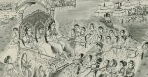 Lord Caitanya Mahaprabhu pulled the chariot from the Jagannatha Temple