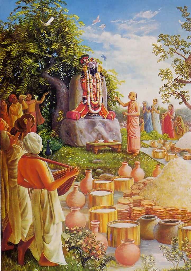 Sri Giridhari Gopal and Srila Madhavendra Puri